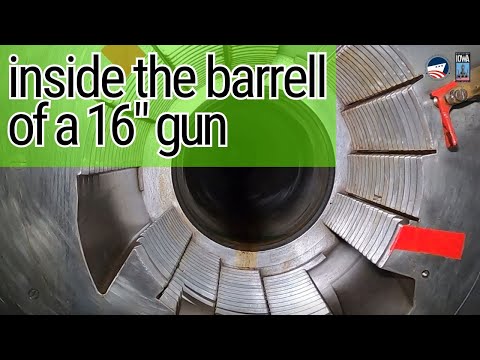 Inside The Barrel Of A 16 Inch Gun