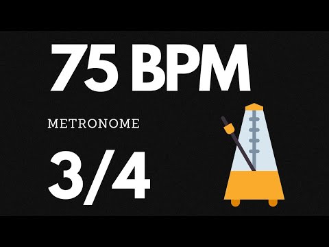 75 BPM Metronome 3/4