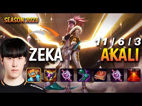 HLE Zeka AKALI vs YONE Mid - Patch 13.23 KR Ranked