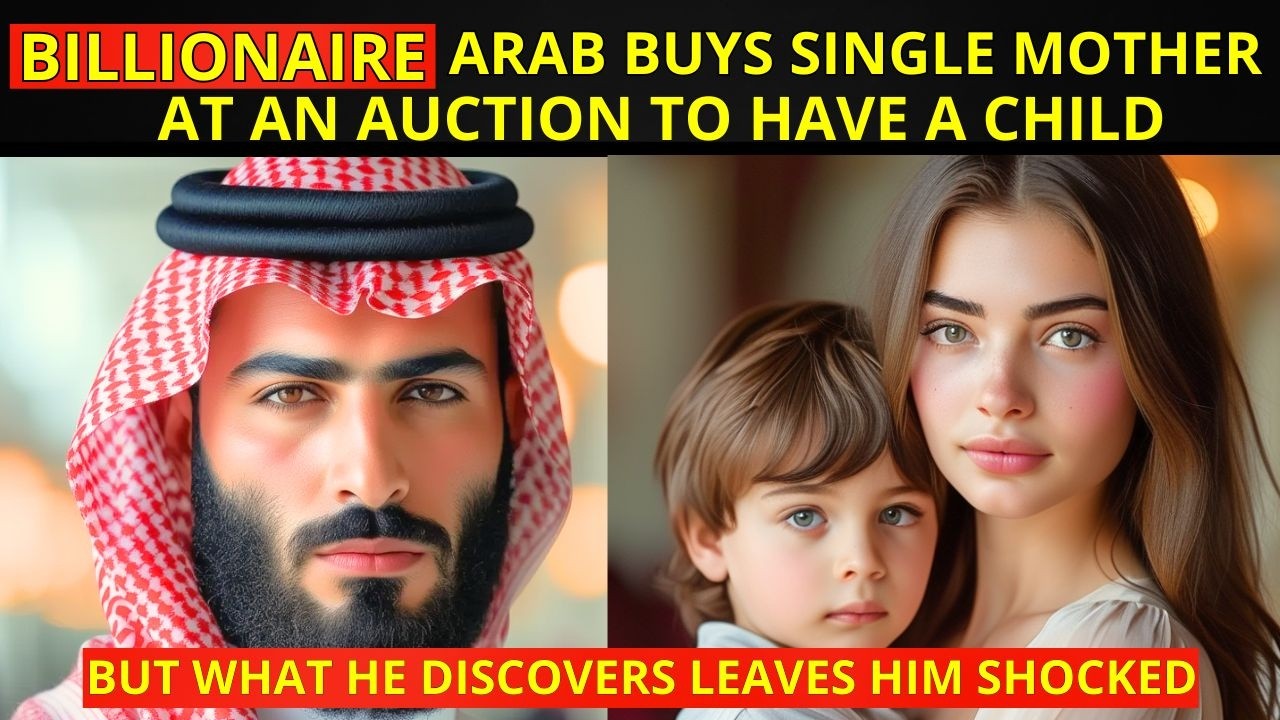 BILLIONAIRE ARAB BUYS SINGLE MOTHER AT AN AUCTION TO HAVE A CHILD, BUT WHAT HE  DISCOVERS LEAVES HIM