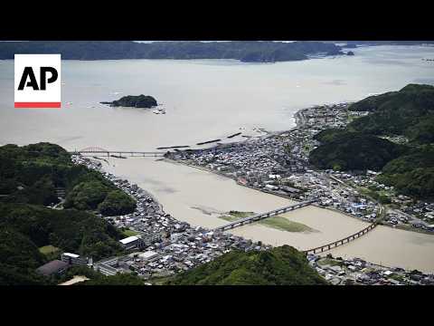 Emergency flood warning issued as Tropical Storm Jangmi hits Japan