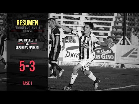 Federal A 2018-2019: Cipolletti 5 – 3 Deportivo Madryn (Resumen)