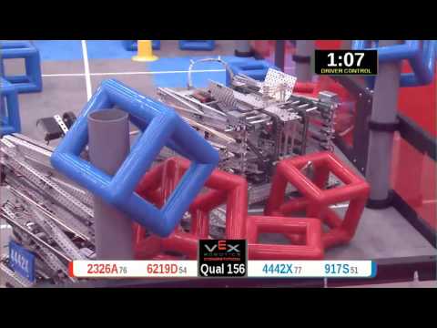 2015 VRC Arts Q156 - 2326A 6219D vs 4442X 917S - 37 to 28 - VEX Worlds 2015 - Arts Division