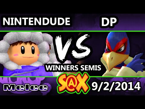 S@X - Apex | Nintendude (Ice Climbers vs DP (Falco) SSBM Winners Semis - Melee