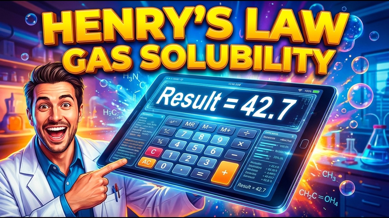 Henrys Law Gas Solubility Interactive Calculator