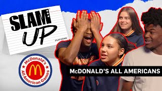 2022 McDonald's All Americans HILARIOUS SLAM Up!!! Pt 1 | Presented by McDonald's All American Games