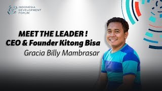 Meet The Leader Billy Mambrasar CEO KitongBisa