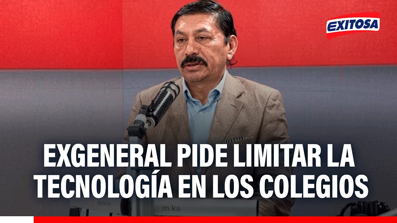 🔴Exgeneral de la PNP propone limitar el uso de la tecnología en los colegios y reforzar la autoridad