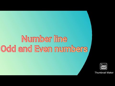 Editable Even Odd Number Line A4