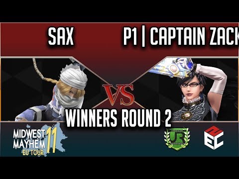 Midwest Mayhem 11 WINNERS ROUND 2 - Sax (Sheik) vs P1 | Captain Zack (Bayonetta)