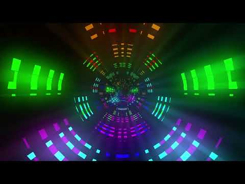 0 4K Abstract Sci Fi Tunnel VJ Motion Background    Neon Light Tunnel Free VJ Loops    4K VJ Loops