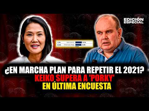 MAR 9 - Keiko Fujimori supera a Rafael López Aliaga en encuesta
