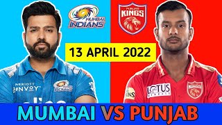 🔴LIVE : MI VS PBKS LIVE | MUMBAI INDIANS VS PUNJAB KINGS  | TATA IPL T20 2022 LIVE | REAL CRICKET 22