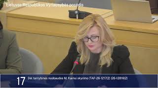 2026-10-07 Vyriausybės pasitarimas ir posėdis