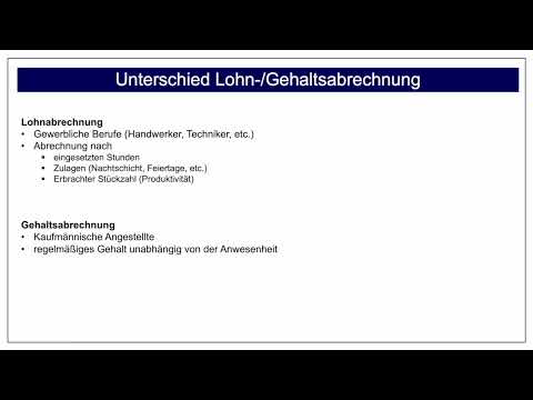Unterschied zwischen Lohn und Gehalt