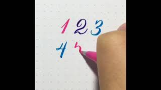 How to Write Numbers with a Brush Pen