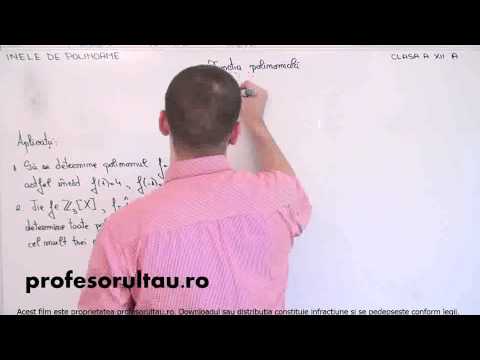 Inele de polinoame   functia polinomiala   aplicatii - profesorultau.ro