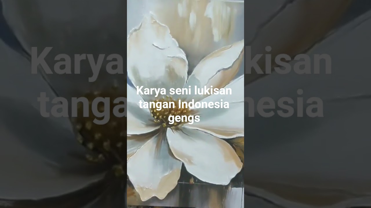 karya seni lukisan tangan Indonesia #live