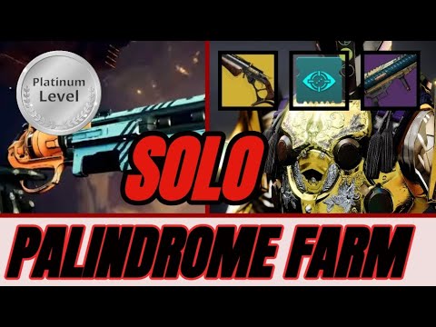 EASILY Solo Farm The Palindrome: Boss Exploit: Solo 1300 Ordeal Nightfall: Arms Dealer  - Platinum