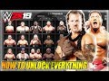 WWE 2K19 HOW TO UNLOCK EVERYTHING (ROSTER, ARENAS, ATTIRES & CHAMPIONSHIPS)