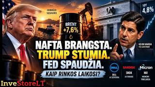 📢Nafta +7,6%, FED spaudžia, kodėl rinkos vis dar laikosi?