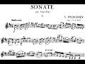 Prokofiev Sonata for Solo Violin in D Major, Op. 115 (Špaček)
