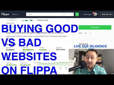 Buying Good vs Bad Websites on Flippa | Live Due Diligence