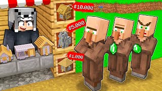 KÖYLÜLERE EV SATARAK MİLYONER OLDUM - Minecraft