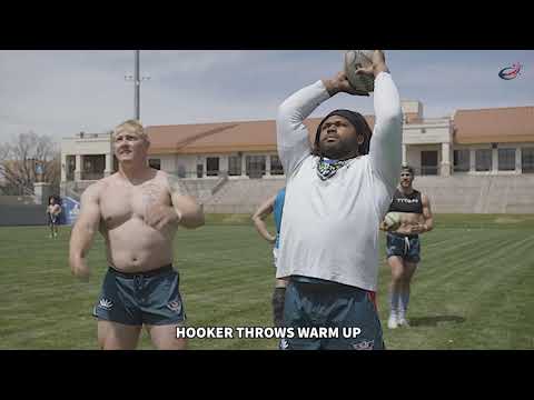 G.Robinson & K.Geiger Hooker Throw In Warm Ups: RugbyTown XOs ACADEMY Week 14 4-26-21