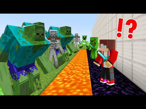 RAID 1000 MUTANT ZOMBIE APOCALYPSE  - Minecraft Maizen (parody)