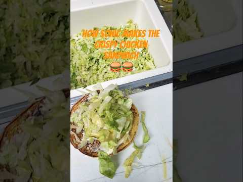 How Sonic Makes The Crispy Chicken Sandwich 🍔