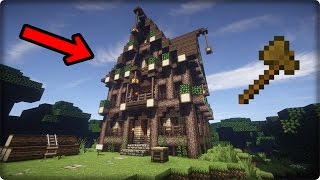 【マインクラフト】家を建築してみる-その３-【中世風の家の作り方】