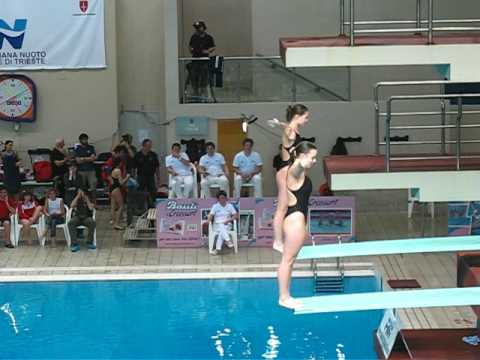 Valentina Allegro e Nina Isler USTN - Campionati Italiani indoor tuffi - sincro 3m (405C)