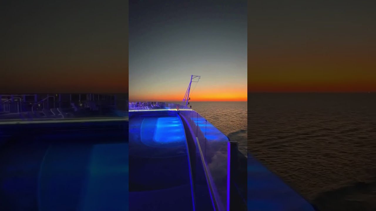 Nothing like a sunset at sea. #MSCCruises #cruisevacation #sunset