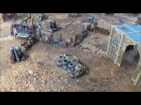 Grim Resolve Short Review Badlands by Pwork Wargames battle mat 40k