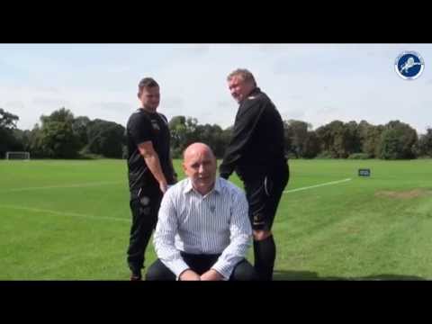Millwall take on the Ice Bucket Challenge