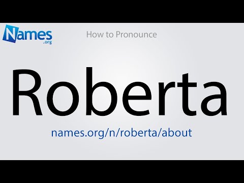 How to Pronounce Roberta