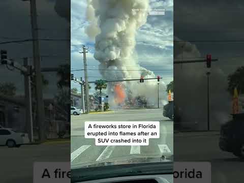 SUV Crashes Into A #Florida #Fireworks Store