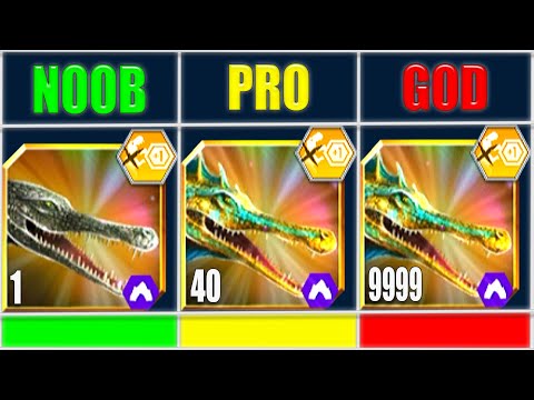 NOOB vs PRO vs GOD SUCHODUS 999 | JURASSIC WORLD THE GAME