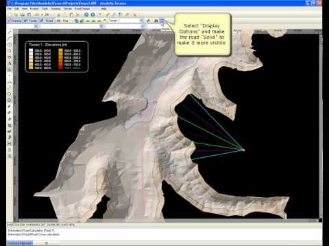 Anadelta Tessera Tutorial - Horizontal alignment, Road design