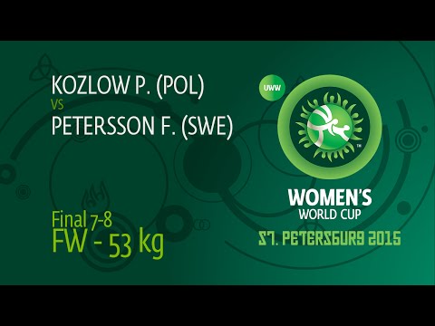 53 kg - Fredrika Ida PETERSSON (SWE) df. Paula KOZLOW (POL), 3-1