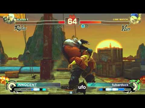 SSF4:AE UFO Ranbat 3.3 Top 8 - INNOCENT (Rufus) vs fubarduck (Yun/Ibuki)
