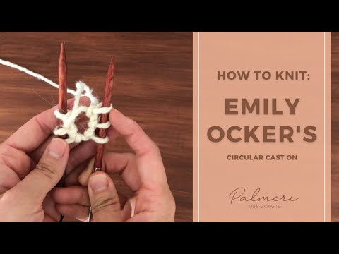 How to knit Emily Ocker's Circular Cast On/Pinhole Cast On - Easy Tutorial (Continental)