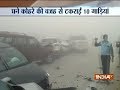 Watch: 10 cars collide on Yamuna expressway due to dense smog