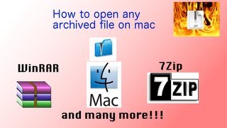 How to open WinRAR or 7Zip on Mac| iZIP |No internet downloads| sloppygoo3624