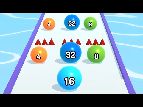 Ball Run 2048 - All Levels Gameplay Android, iOS ( Levels 3155 )