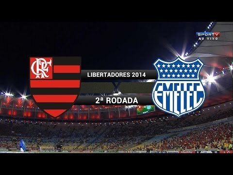 Gols - Flamengo 3 x 1 Emelec (EQU) - Libertadores 2014 - 26/02/2014