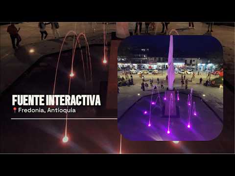 💦Fuente Interactiva📍Fredonia, Antioquia ⛲️ GOINN 👷#fuentesdeagua