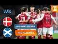 2 GOALS BINNEN 2 MINUTEN! ? | Denemarken vs Schotland | Kwalificatie WK 2022 | Samenvatting