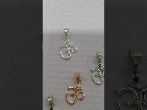 925 silver rose gold om pendants